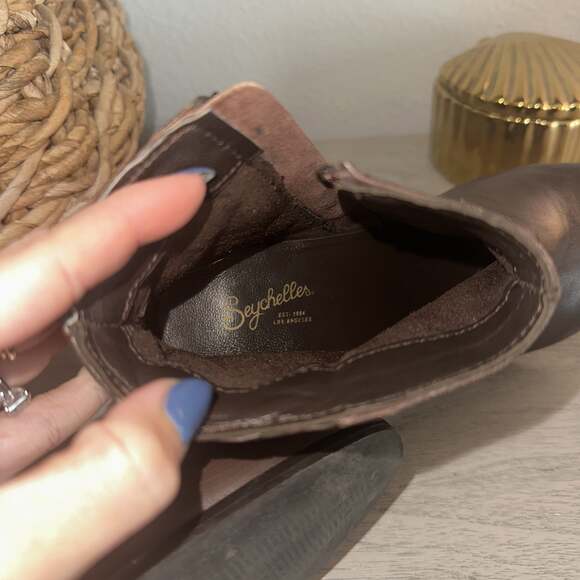 Seychelles Paramount Quilted Leather High Heel Ankle Booties - Picture 6 of 6